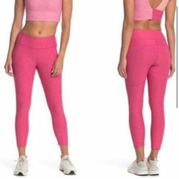Flamingo Pink Outdoor Voices 7/8 Warmup Leggings - Picture 4 of 13